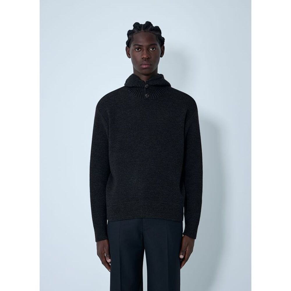 Lemaire Men Knitted Hooded Sweatshirt
